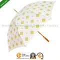 Promotional Wooden Straight Umbrella with Quality Fiberglass Ribs (SU-0023WF)